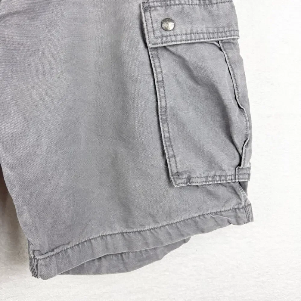 Carhartt Men's Rugged Flex Relaxed Fit Canvas Cargo‎ Work Short Grey Size 42
